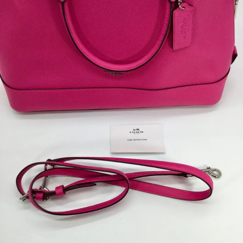 NWOT Coach Hot Pink Sierra Dome Satchel/Crossbody/Purse/Handbag_8